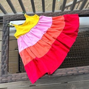 Marie Nicole Girls Multicolor Tiered Dress Size Medium (3T)